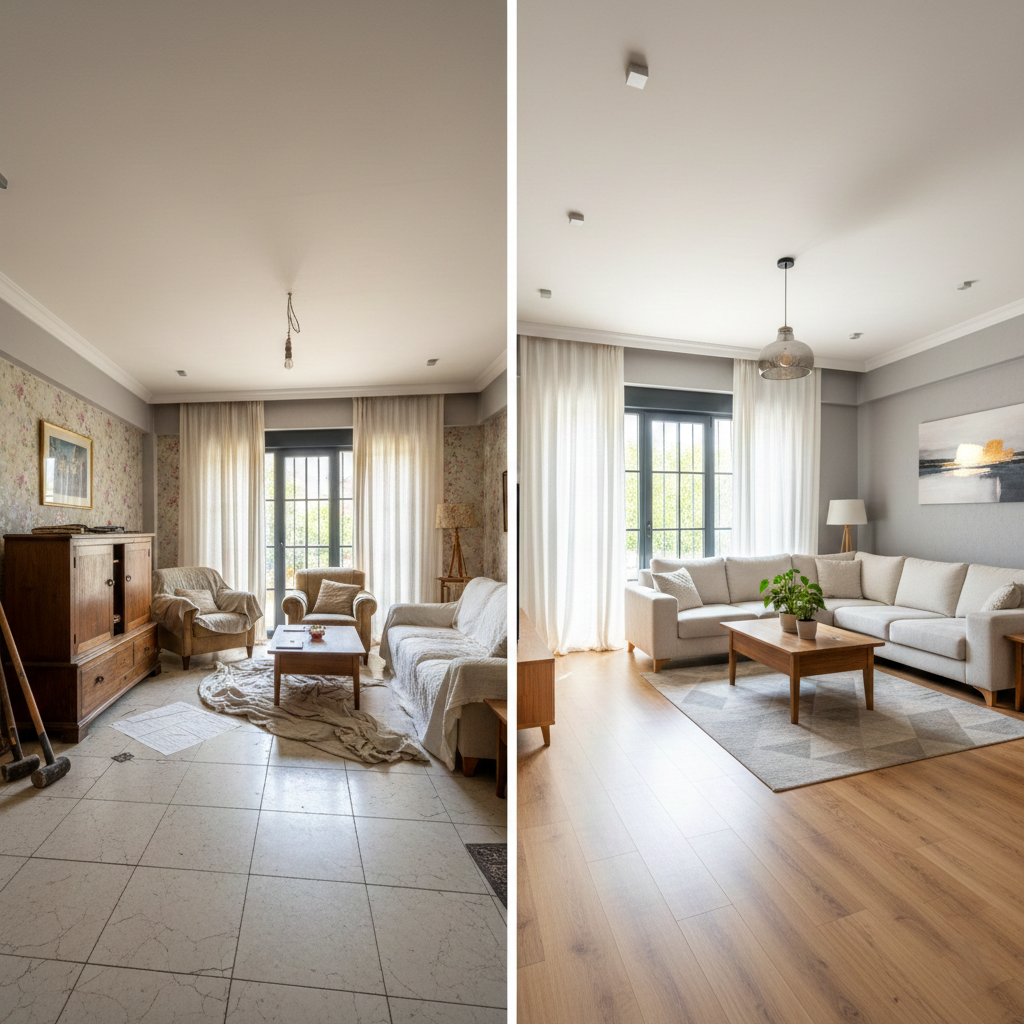 adc dekorasyon -çiğli ev tadilatı - çiğli ev yenileme