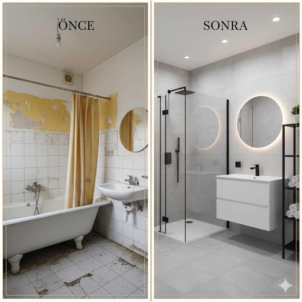 Selçuk Banyo Tadilatı | Adc Dekorasyon - İzmir Ev Tadilatı - Bornova Ev ...