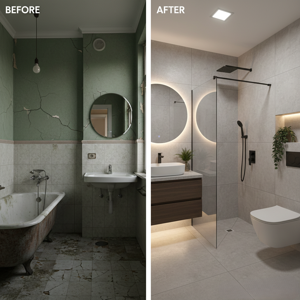 adc dekorasyon - bornova banyo tadilatı - bornova banyo yenileme