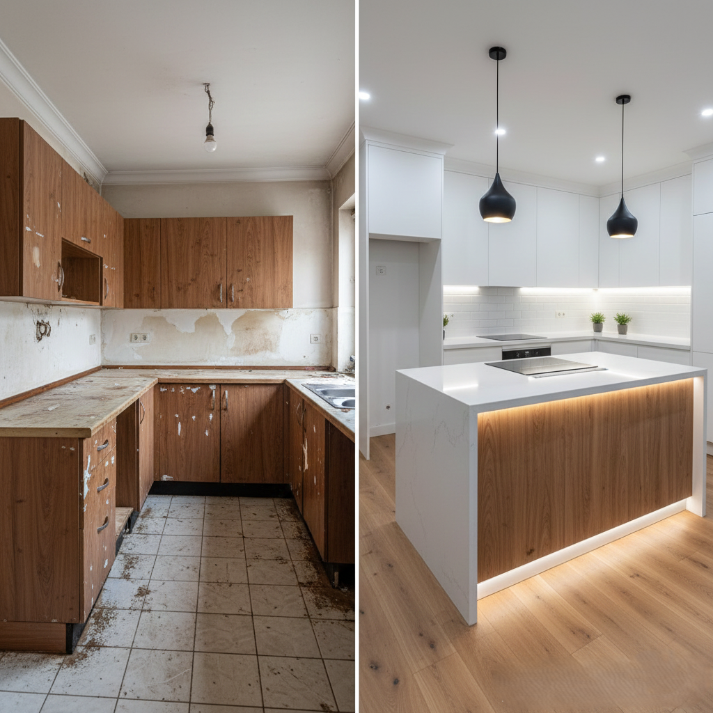 adc dekorasyon - buca mutfak tadilatı - buca mutfak yenileme