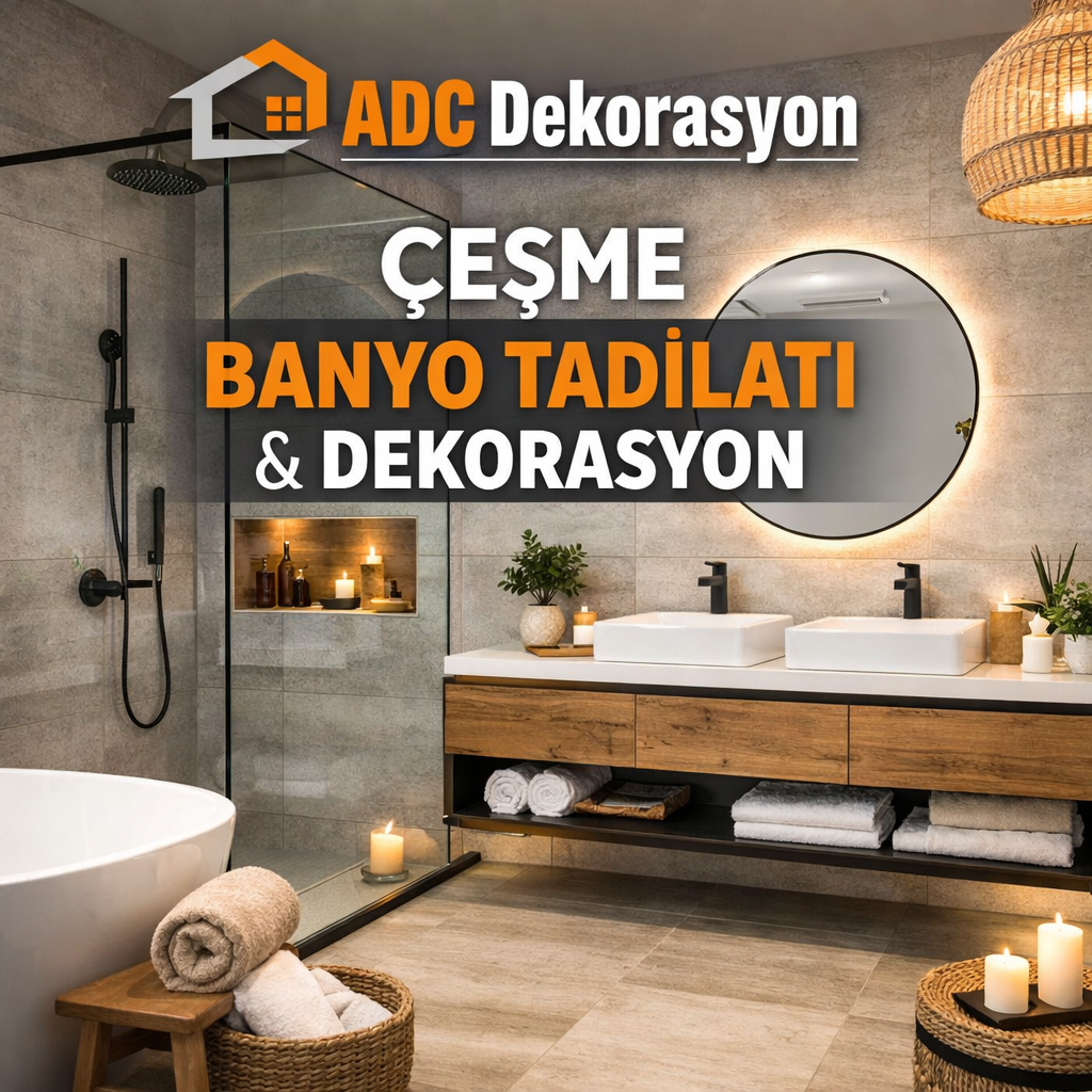 adc dekorasyon - çeşme banyo tadilatı - çeşme banyo yenileme