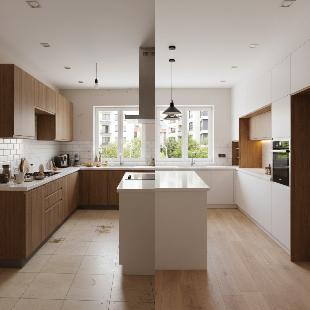 adc dekorasyon çiğli mutfak tadilatı - çiğli mutfak yenileme