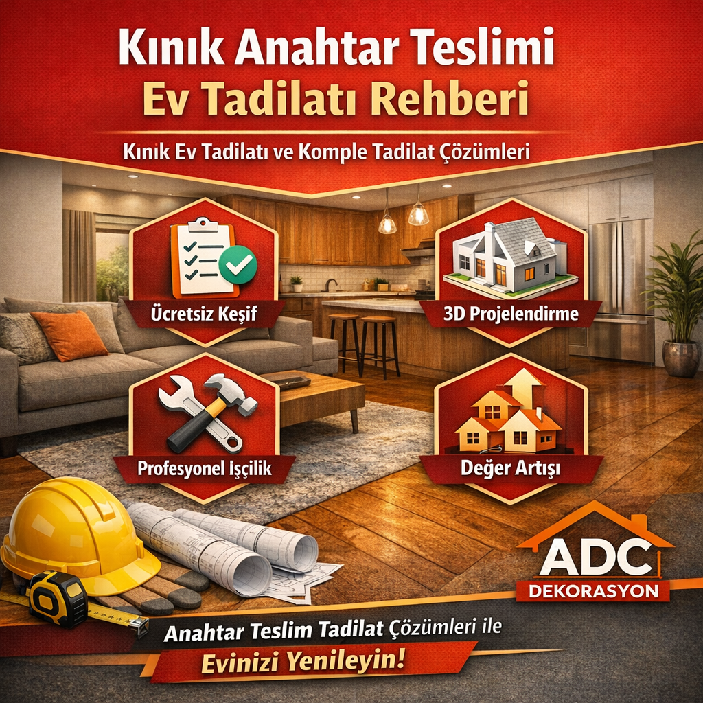 adc dekorasyon - kınık ev tadilatı - kınık ev yenileme