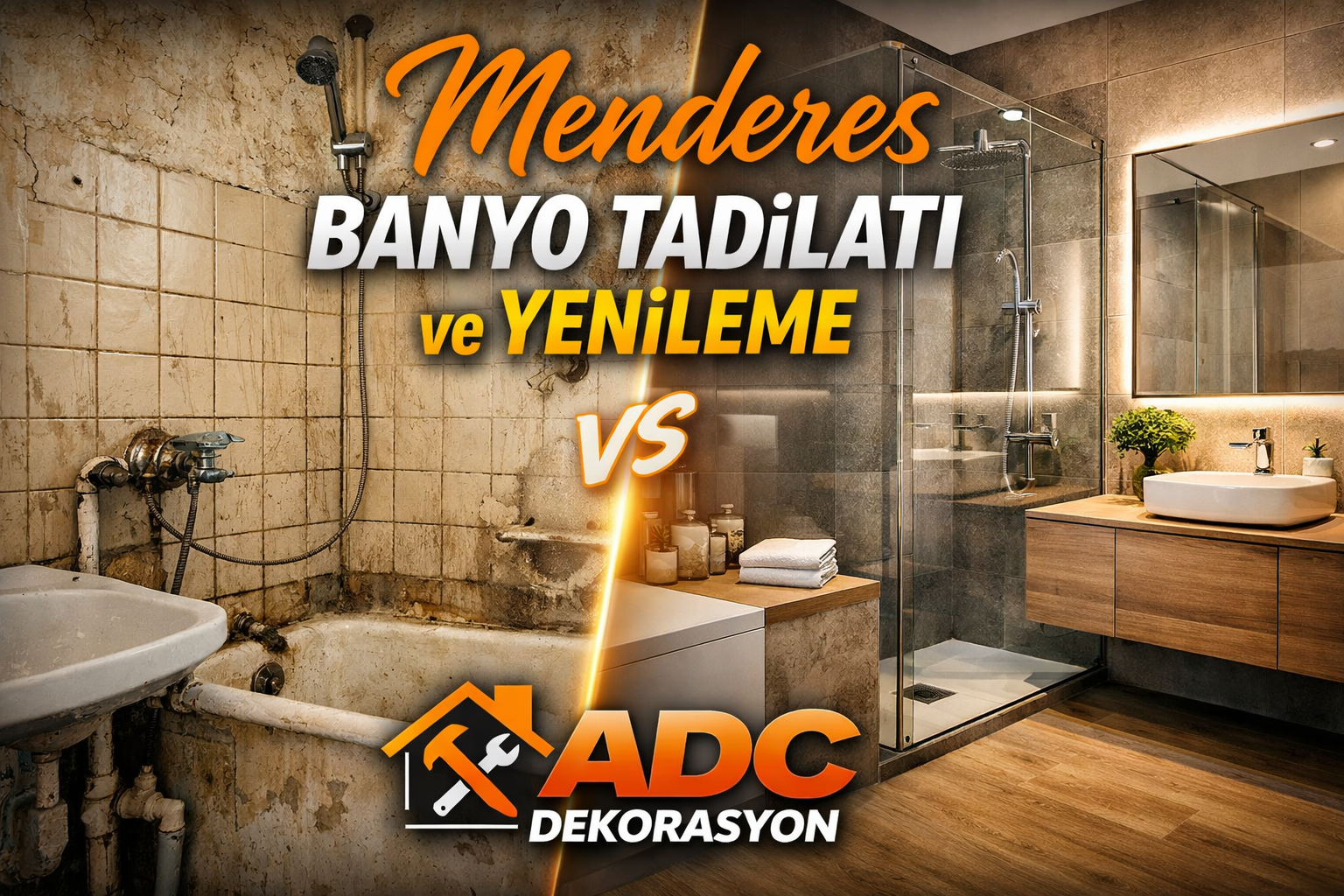 adc dekorasyon - menderes banyo tadilatı - menderes banyo yenileme