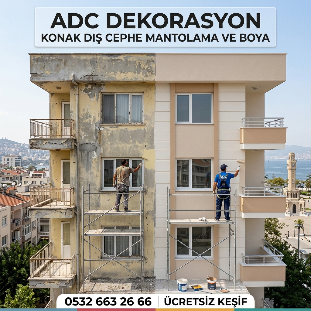 Adc Dekorasyon - Konak Dış Cephe Mantolama ve Boya