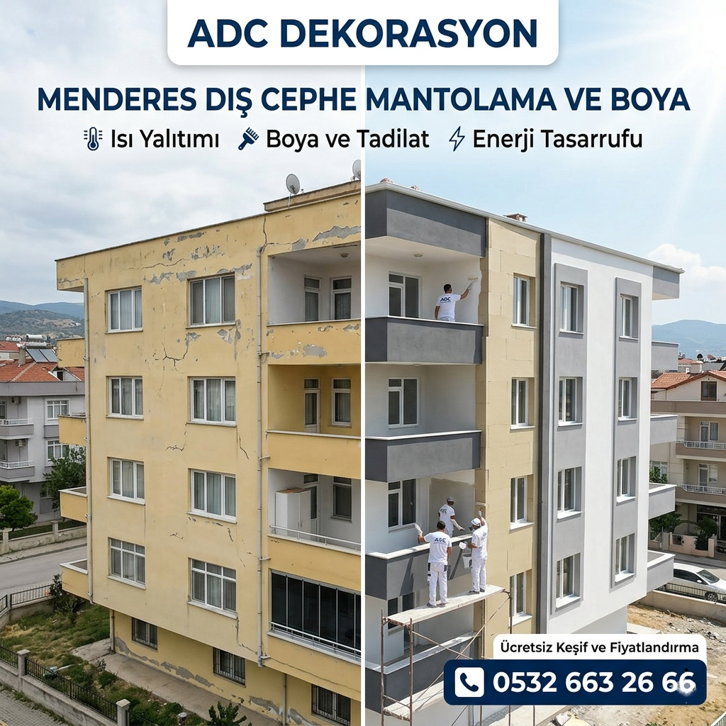 Adc Dekorasyon - Menderes Dış Cephe Mantolama ve Boya