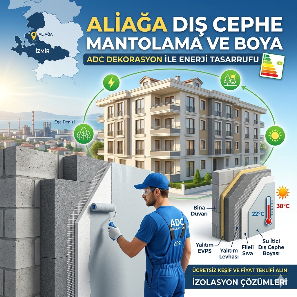 Aliağa Dış Cephe Mantolama ve Boya: ADC Dekorasyon 2026 Çözümleri