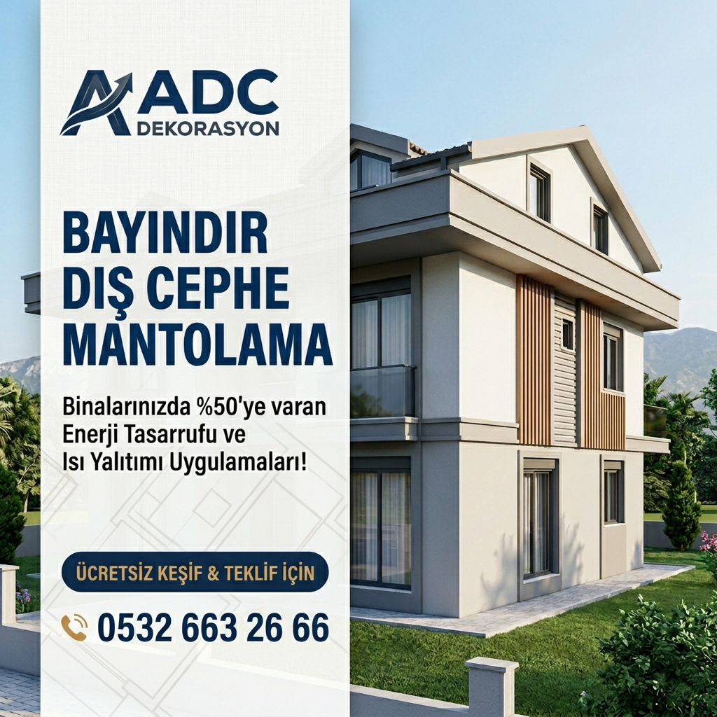 Bayraklı Dış Cephe Mantolama ve Boya Hizmetleri: ADC Dekorasyon Çözümleri
