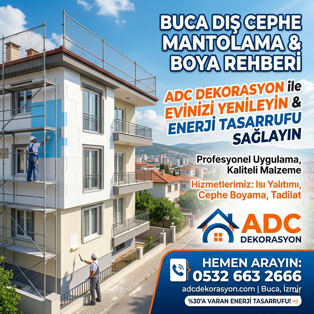 Buca Dış Cephe Mantolama ve Boya Rehberi - ADC Dekorasyon