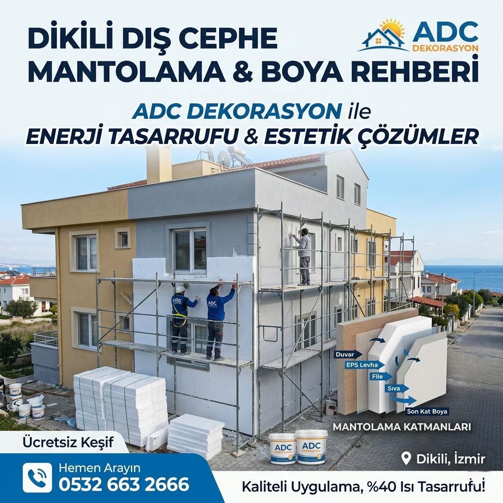 Dikili Dış Cephe Mantolama ve Boya - ADC Dekorasyon