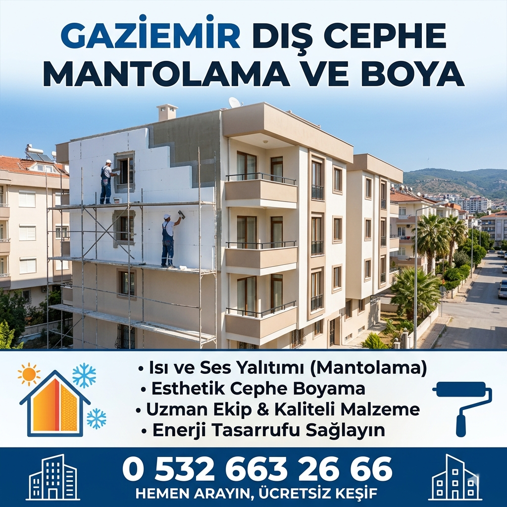 Gaziemir Dış Cephe Mantolama ve Boya Rehberi ADC Dekorasyon ile Yapılarınızı Güvenceye Alın